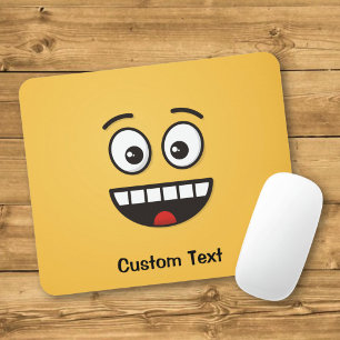 Lächelnd mit Open Mouth Mouse Pad Mousepad