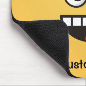 Lächelnd mit Open Mouth Mouse Pad Mousepad (Ecke)