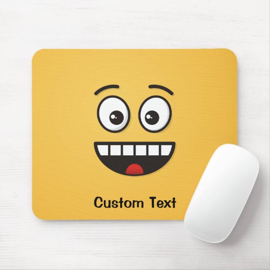 Lächelnd mit Open Mouth Mouse Pad Mousepad (Mit Mouse)