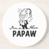 Lächelnd New Papaw Tshirts und Geschenke Untersetzer (Vorne)