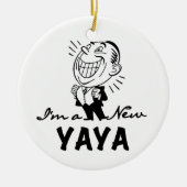 Lächelnd New Yaya Tshirts und Geschenke Keramikornament (Vorne)