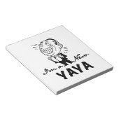 Lächelnd New Yaya Tshirts und Geschenke Notizblock (angewinkelt)
