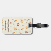 Lächelnd Niedlicher Whimsikliion Gepäckanhänger (Rückseite horizontal)