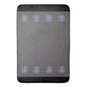 Lächelnd Octopus Gray Bath Mat Badematte (Vorderseite Vertikal)