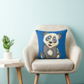 Lächelnd Panda Square Pillow Kissen (Stuhl )