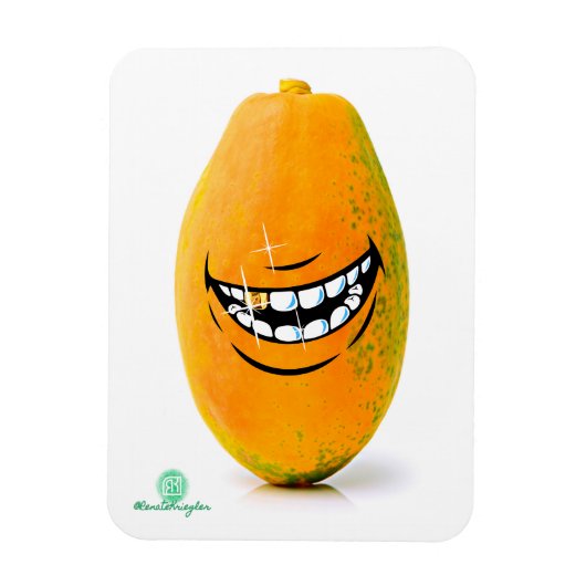 Lächelnd Pawpaw traf 'n Goue Tand Magnet (Vertikal)