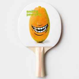 Lächelnd Pawpaw traf 'n Goue Tand Tischtennis Schläger