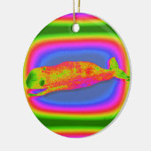 Lächelnd psychedelischer Walschmuck Keramikornament (Links)