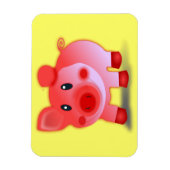 Lächelnd Schweine Magnet (Vertikal)