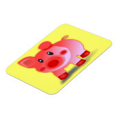 Lächelnd Schweine Magnet (Linke Seite)