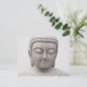 Lächelnd Serene Buddha Inspiration Liebe Frieden Postkarte (Stehend Vorderseite)