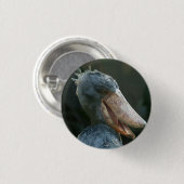 Lächelnd Shoebill Button (Vorne & Hinten)