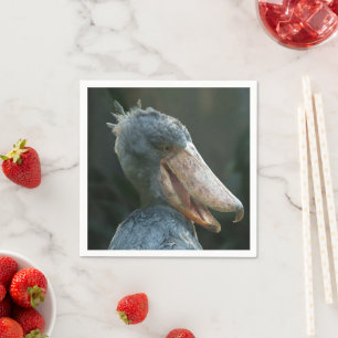 Lächelnd Shoebill Serviette