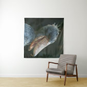 Lächelnd Shoebill Wandteppich (Beispiel (Horizontal))