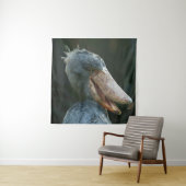 Lächelnd Shoebill Wandteppich (Beispiel)