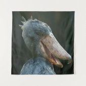 Lächelnd Shoebill Wandteppich (Vorderseite)