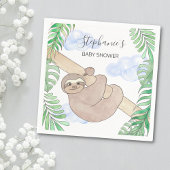 Lächelnd Sloth Boy Baby Shower Napkins Serviette