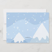 Lächelnd Snowman Geburtstagsfeier Einladung (Rückseite)