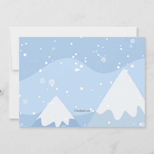 Lächelnd Snowman Geburtstagsfeier Einladung (Rückseite)