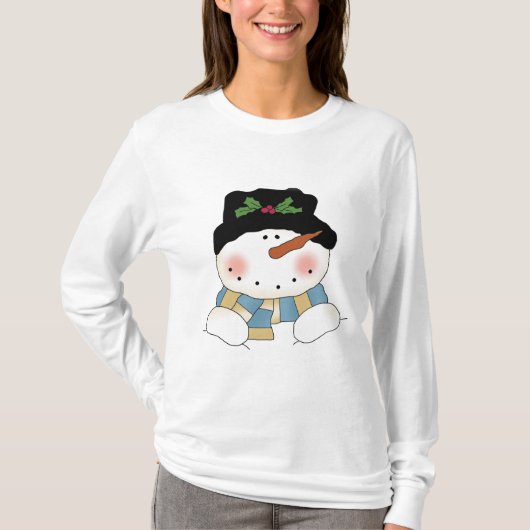 Lächelnd Snowman Tshirts und Geschenke (Vorderseite)