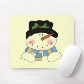 Lächelnd Snowman Tshirts und Geschenke Mousepad (Mit Mouse)