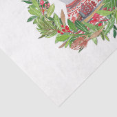 Lächelnd Snowman Weihnachtskranz Seidenpapier (Ausschnitt)