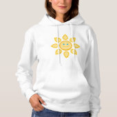 Lächelnd sonnenglücklicher Sonnenschein Hoodie (Vorderseite)