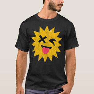 Lächelnd Spaß glücklich Frohes Gesicht sonniges Lä T-Shirt
