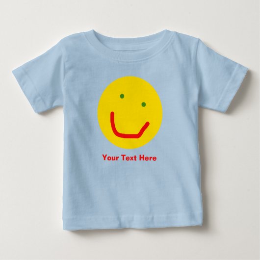 Lächelnd Sun glückliches Gesicht Baby T-shirt (Vorderseite)