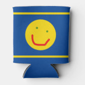 Lächelnd Sun glückliches Gesicht Dosenkühler (Vorderseite)