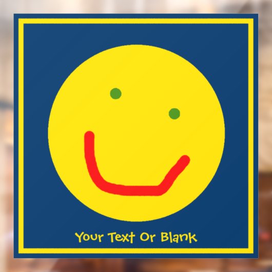 Lächelnd Sun glückliches Gesicht Fensteraufkleber (Blatt 2)