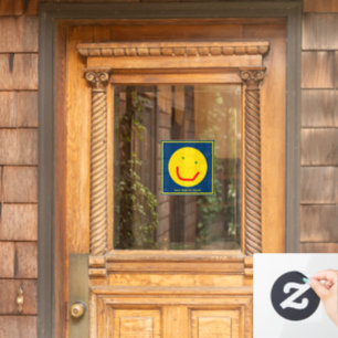 Lächelnd Sun glückliches Gesicht Fensteraufkleber
