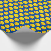 Lächelnd Sun glückliches Gesicht Geschenkpapier (Ecke)