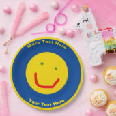 Lächelnd Sun glückliches Gesicht Pappteller (Party)