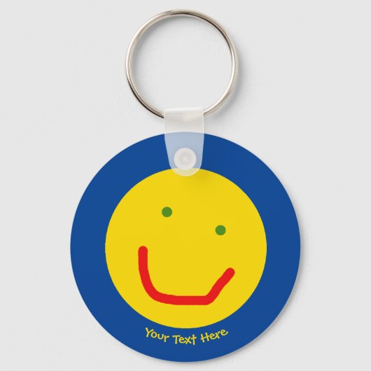 Lächelnd Sun glückliches Gesicht Schlüsselanhänger (Vorderseite)