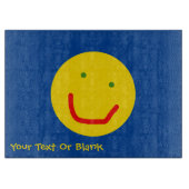 Lächelnd Sun glückliches Gesicht Schneidebrett (Vorderseite)