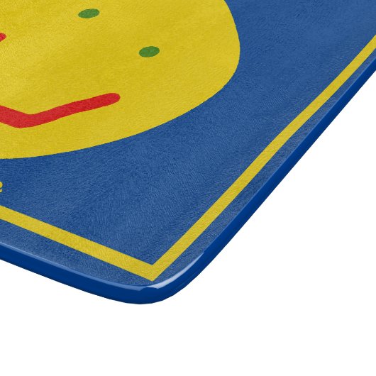 Lächelnd Sun glückliches Gesicht Schneidebrett (Ecke)