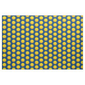 Lächelnd Sun glückliches Gesicht Stoff (Fat Quarter (45,7 x 55,9 cm))