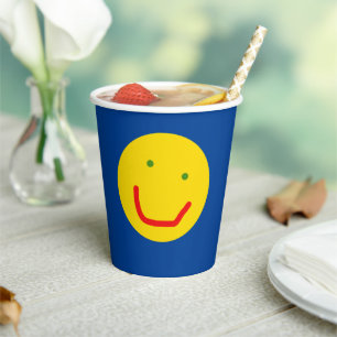 Lächelnd Sun Happy Face Paper Cups Pappbecher