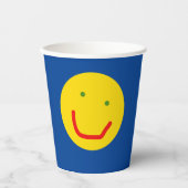 Lächelnd Sun Happy Face Paper Cups Pappbecher (Vorderseite)
