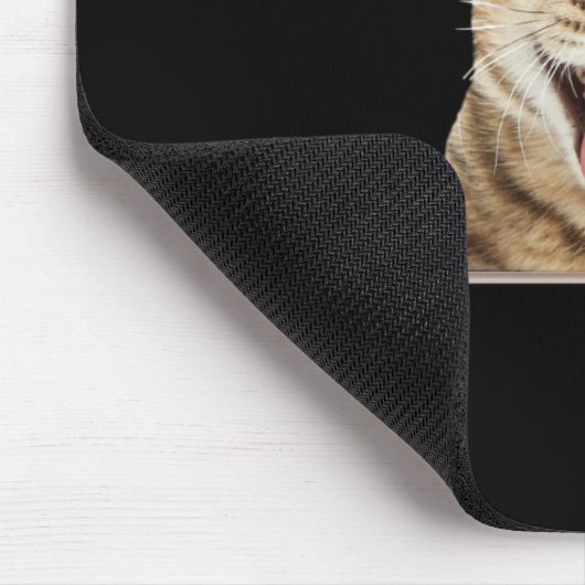 Lächelnd Tabby Cat Mouse Pad Mousepad (Ecke)