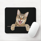 Lächelnd Tabby Cat Mouse Pad Mousepad (Mit Mouse)