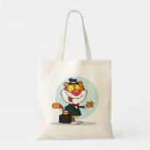 Lächelnd Tiger mit einem Briefkasten-Tasche Tragetasche (Rückseite)