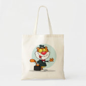 Lächelnd Tiger mit einem Briefkasten-Tasche Tragetasche (Vorne)