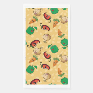 Lächelnd Veggies Baby Shower Serviette