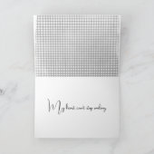 Lächelnd vielen Dank an Gingham Dankeskarte (Innenseite)