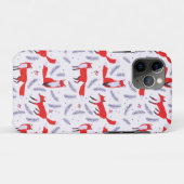 Lächelnd Waldgrün Red Fox Case-Mate iPhone Hülle (Rückseite (Horizontal))