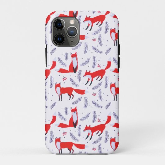 Lächelnd Waldgrün Red Fox Case-Mate iPhone Hülle (Rückseite)