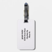 Lächelnd Waldgrün Red Fox Gepäckanhänger (Rückseite vertikal)