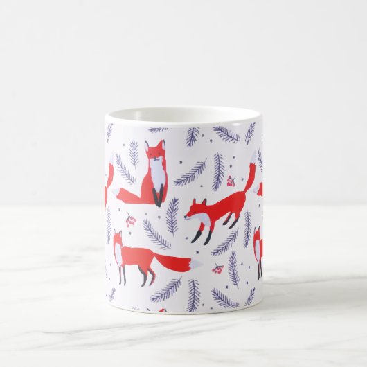 Lächelnd Waldgrün Red Fox Kaffeetasse (Mittel)